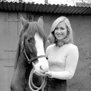 New presenter for BBC Programmes, Susan King aged 18 with a pony