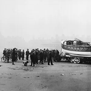 The new self-righting motor Redcar lifeboat, christened the Louisa Polden