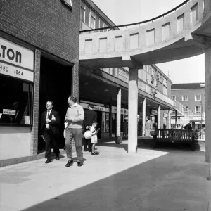 Vintage Print of Billingham Shopping Centre, 1962 Vintage Print of Billingham Shopping Centre, 1962