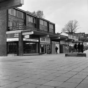 New shopping centre, near Prospect Park, Reading, Berkshire. 14th February 1967 New shopping centre, near Prospect Park, Reading, Berkshire. 14th February 1967