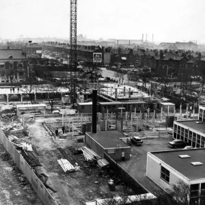 The New Strand scheme takes shape in Bootle, Liverpool. 12th April 1966