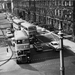 The new traffic system in use at Birkenhead showing the flow of one way traffic as it The new traffic system in use at Birkenhead showing the flow of one way traffic as it