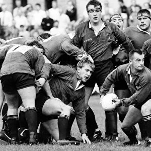 Newbridge v Wales, Rugby Union Action. Steve Fealey, Newbridge Scrum Half, breaks away