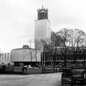 Newcastle Civic Centre Print, 1970s Newcastle Civic Centre Print, 1970s
