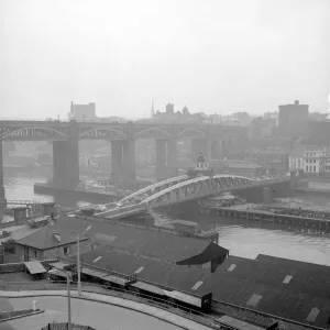 Print of The Newcastle Swing Bridge Print of The Newcastle Swing Bridge