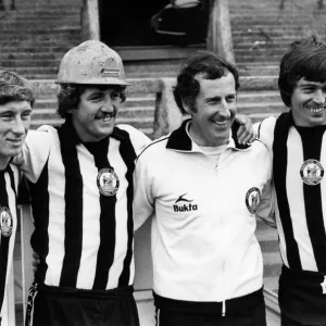 Newcastle United 1977, Pre Season. Left to Right. Geoff Nulty