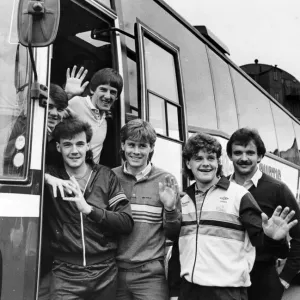 Newcastle United 1985, Post Season. Newcastle United players bid Tyneside farewell before