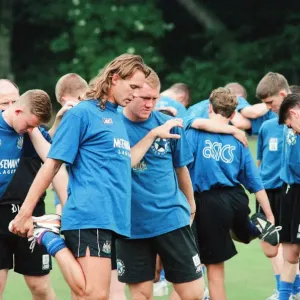 Newcastle United 1994, Pre Season Training, at the clubs training HQ near Durham