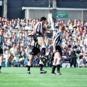 Newcastle United 5 -2 Leeds United, Second Division match held at St James Park Newcastle United 5 -2 Leeds United, Second Division match held at St James Park