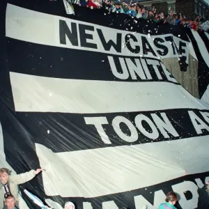 Newcastle United celebrations as they win the League Division 1