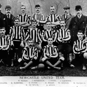 1894-1895 Newcastle United Football Club Team Print
