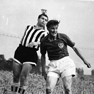 Newcastle United v Portsmouth league match at St James Park September 1958