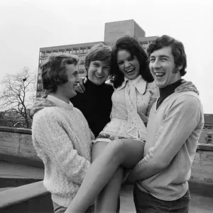 Newhouses Beauty Queen aids charity. 1972 Newhouses Beauty Queen aids charity. 1972