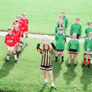 Newlands School, Middlesbrough, 7th June1996. Pictured, Newlands School Girls Football Newlands School, Middlesbrough, 7th June1996. Pictured, Newlands School Girls Football
