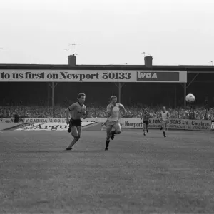 Newport 0-2 Reading, Division Three league match at Rodney Parade Newport 0-2 Reading, Division Three league match at Rodney Parade
