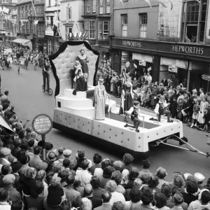 Newport Carnival, Isle of Wight. 11th August 1955 Newport Carnival, Isle of Wight. 11th August 1955