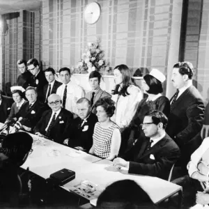 News press conference after Britains first heart transplant was successfully carried News press conference after Britains first heart transplant was successfully carried