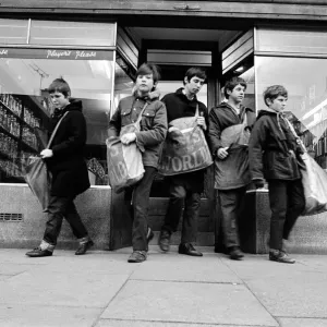 Newspaper Round Boys, 18th April 1970 Print Newspaper Round Boys, 18th April 1970 Print