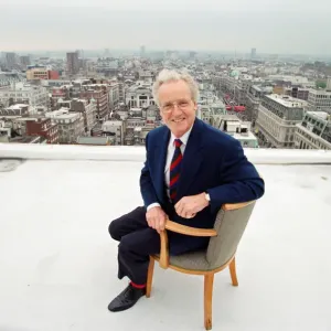 Nicholas Parsons, TV Presenter and actor, pictured on a roof top. 17th May 1994 Nicholas Parsons, TV Presenter and actor, pictured on a roof top. 17th May 1994