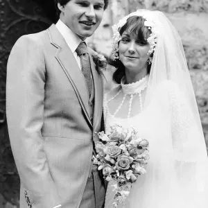 Nick Faldo and Melanie Rockall Wedding Print