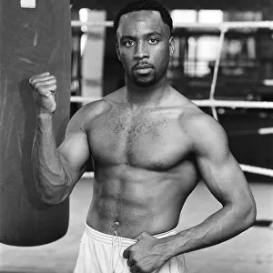 Nigel Benn on a photo shoot ahead of his next fight against American Tim Williams