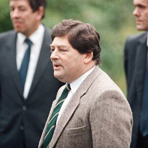 Nigel Lawson pictured at their home, the day after his resignation. 27th October 1989