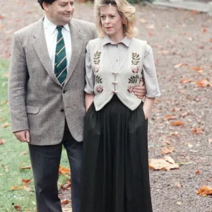 Nigel Lawson and his wife Therese pictured at their home, the day after his resignation Nigel Lawson and his wife Therese pictured at their home, the day after his resignation