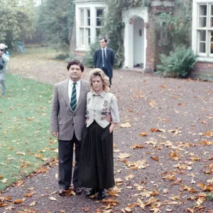 Nigel Lawson and his wife Therese pictured at their home, the day after his resignation Nigel Lawson and his wife Therese pictured at their home, the day after his resignation
