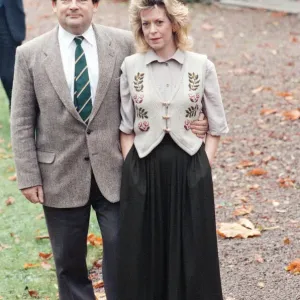 Nigel Lawson and his wife Therese pictured at their home, the day after his resignation Nigel Lawson and his wife Therese pictured at their home, the day after his resignation