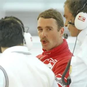 Nigel Mansell, British F1 racing driver at Monza racetrack - 10 / 09 / 1989