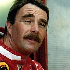 Nigel Mansell formula one motor racing driver from Britain