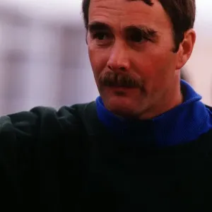Nigel Mansell Motor Racing Formula One Driver taking part in the Television Programme Its Nigel Mansell Motor Racing Formula One Driver taking part in the Television Programme Its