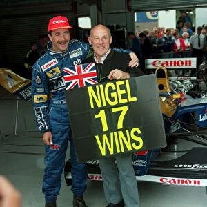 NIGEL MANSELL AND STIRLING MOSS - 91 / 6391 ----- NIGEL MANSELL