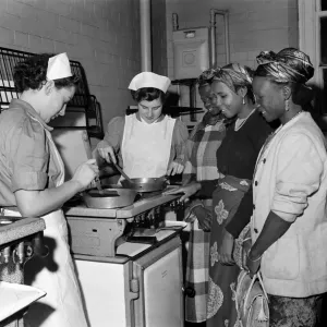 Nigerian women seen here during a visit to the School of Housecraft, in Manchester Nigerian women seen here during a visit to the School of Housecraft, in Manchester