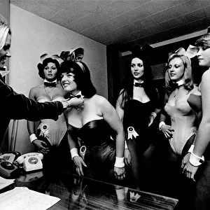 Night club Bunny Girls. August 1974 P018485