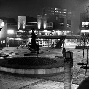 Night time at one of Teessides early major shopping developments, Thornaby