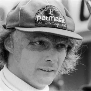 Niki Lauda à Brands Hatch, luttant contre la montre pour une place de départ précoce dans le John Player.