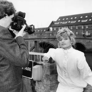 Nikki Pink, model from Cottenham, has her photograph taken by Nigel Oliver-Hogg