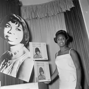 Nina Simone, pictured at a press reception for her Philips Record Company Nina Simone, pictured at a press reception for her Philips Record Company