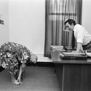 Ninety two year old supergran Winifried has a work out watched by health boss Tony Ninety two year old supergran Winifried has a work out watched by health boss Tony