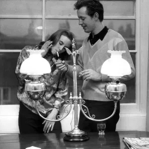 Noel Harrison and Sarah Tufnell in Maida Vale Home Print, January 1960