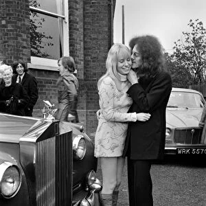 Noel Redding who played in the Jimi Hendrix experience band with bride Susan Fonsby