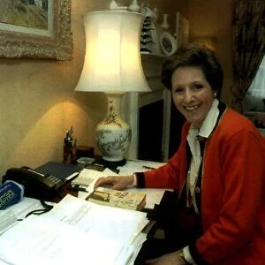 Norma Major wife of the prime minister John Major seen here in 10 Downing Street