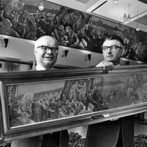Norman Cornish (right) gets ready for the royal presentation with Councillor Bob Norman Cornish (right) gets ready for the royal presentation with Councillor Bob