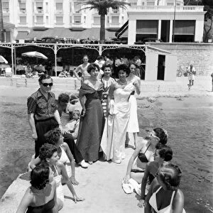 Norman Hartnell Fashion Show On Riviera. July 1952 C3453
