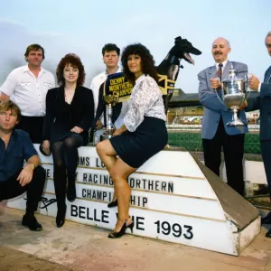 Norman Johnson Receives Demmy Racing Trophy Print, July 1993