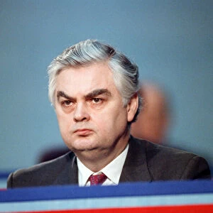 Norman Lamont at the launch of the Conservative party election manifesto. 18th March 1992