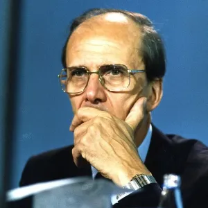 Norman Tebbit Conservative MP At Conservative Press Conference Dbase