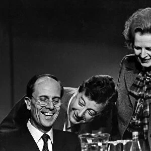 Norman Tebbit (left) with Margaret Thatcher at the Conservative Party Conference
