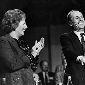 Norman Tebbit with Margaret Thatcher at the Conservative Party Conference